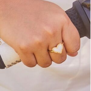 Kendra Scott heart ring gold